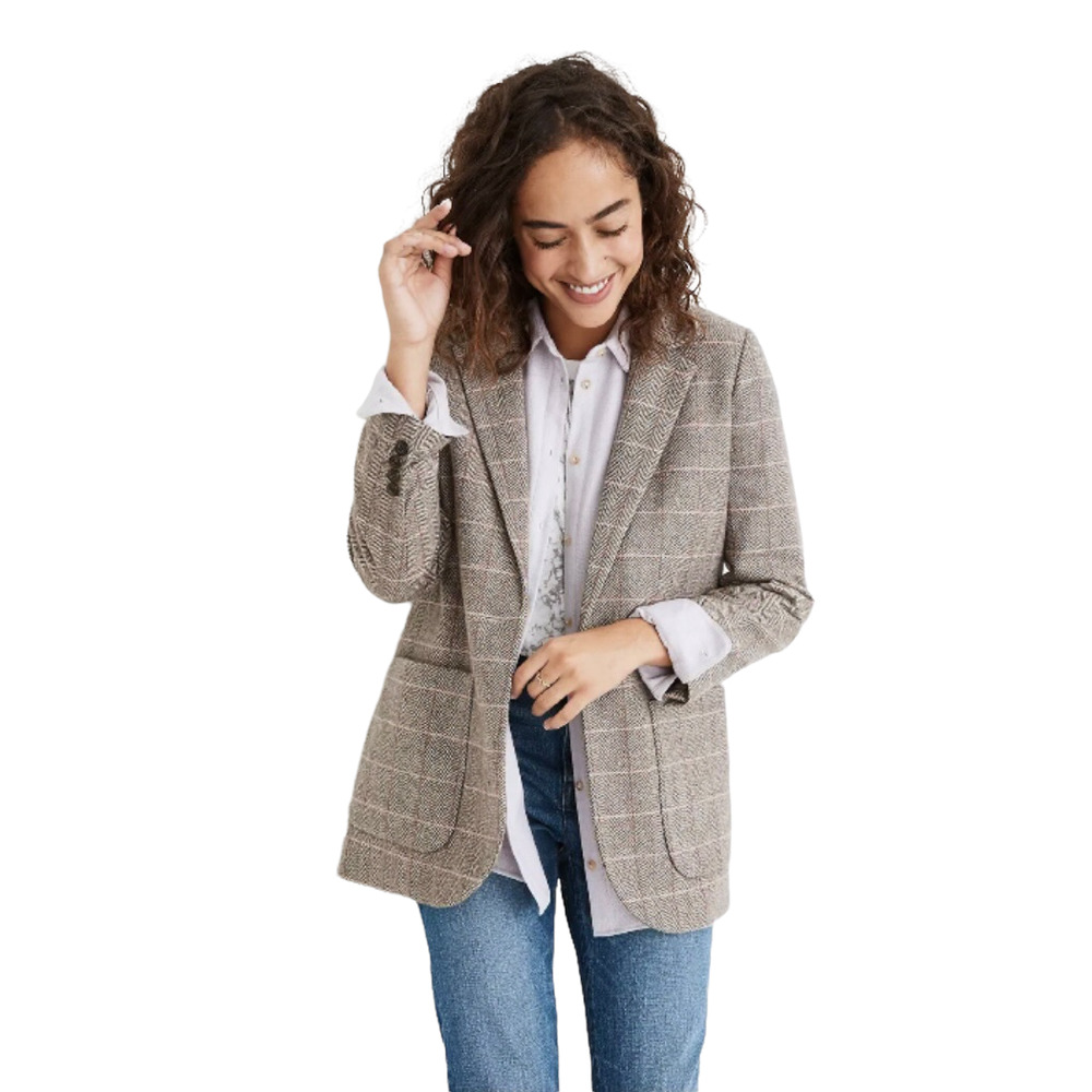 Madewell Larsen Blazer in Plaid Size Small